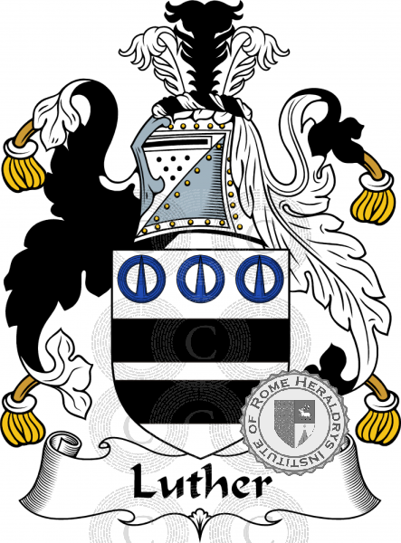 Coat of arms of family Luther   ref: 55496