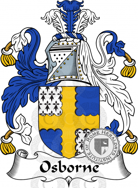 Coat of arms of family Osborn, Osborne, Osborne   ref: 55758