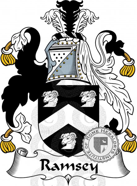 Coat of arms of family Ramsey   ref: 56043
