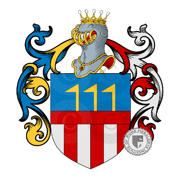 Coat of arms of family Monachi, Monaci