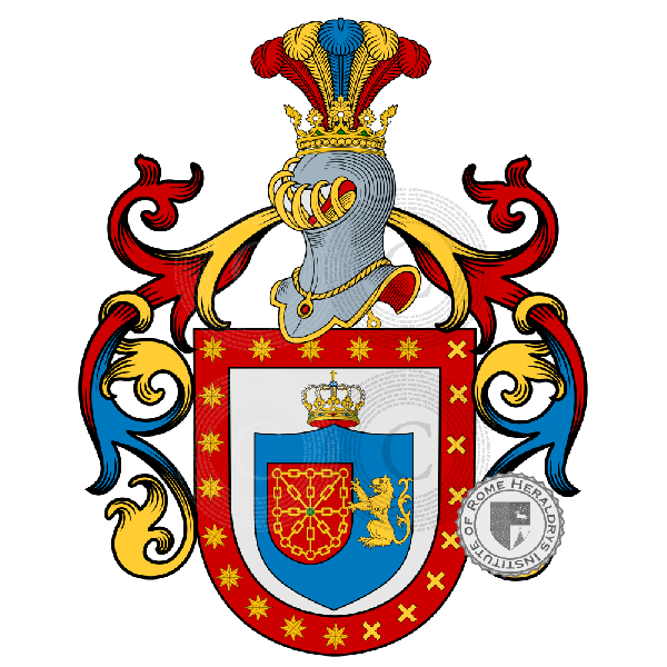 Escudo de la familia Quadra, Della Quadra, Quadranti