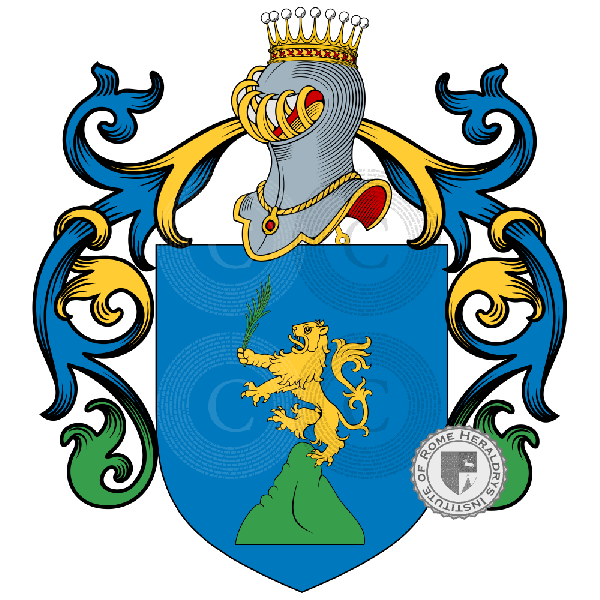 Coat of arms of family Pellione, Peleone, Pelion