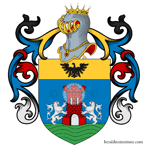 Coat of arms of family Piscator, Pescatori, Pescatore