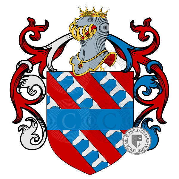 Wappen der Familie Palagio, Aghinetti, Neri Lippi, Ghinetti