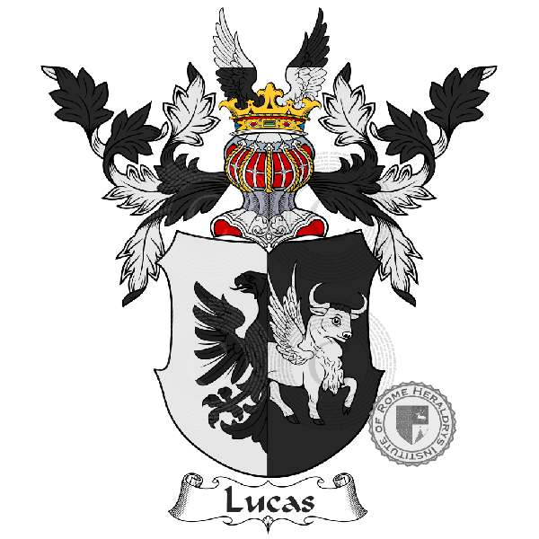 Escudo de la familia Lucas, Lûkes, Lukas, Lucaß