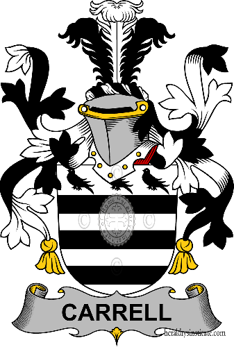 Coat of arms of family Carrell   ref: 58239