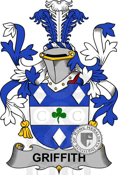 Coat of arms of family Griffith   ref: 58603