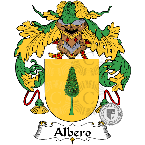 Escudo de la familia Albero   ref: 883940