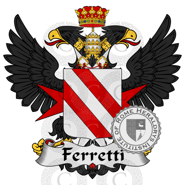 Coat of arms of family Ferretti