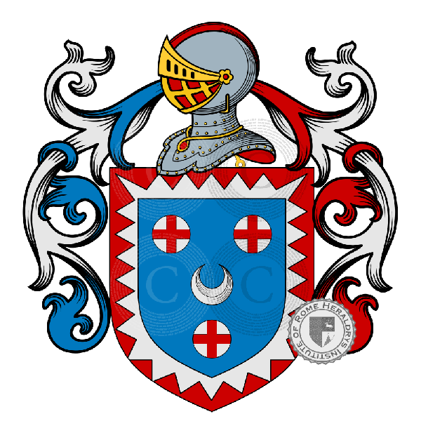 Escudo de la familia Gabrielli de Gubbio