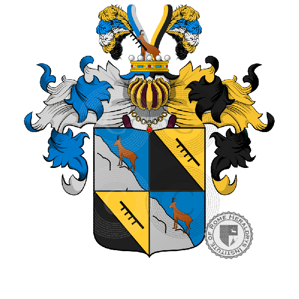Escudo de la familia Barbacetto, Barbaccetti, Barbacetti, Barbazetti