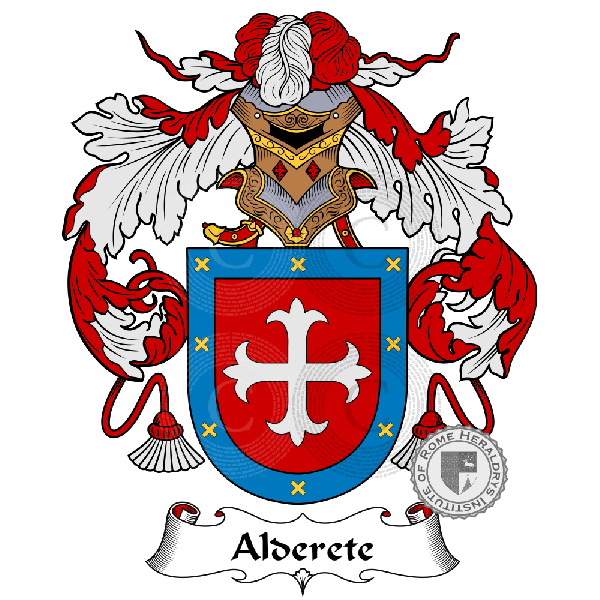 Coat of arms of family Alderete   ref: 884625