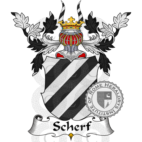 Coat of arms of family Scherf