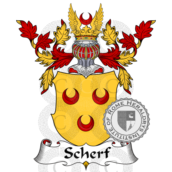 Coat of arms of family Scherf