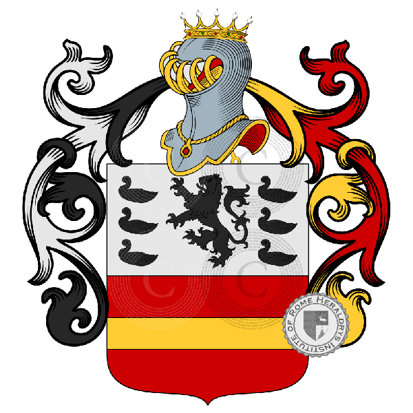 Escudo de la familia Rèau, Reau, Reaud, Du Réau