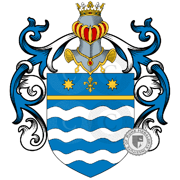 Coat of arms of family Honorati, Onorati, Honorato