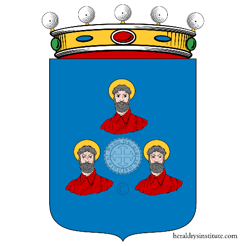 Coat of arms of family Santi