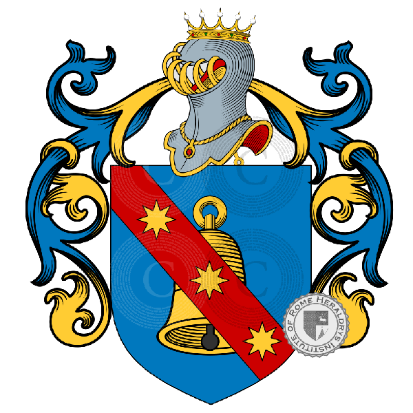 Coat of arms of family Del Campana