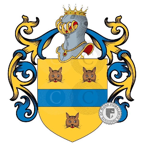 Coat of arms of family Capigatti