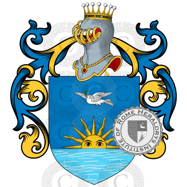 Escudo de la familia Cuffari, Coffari, Coffaro, Cuffaro