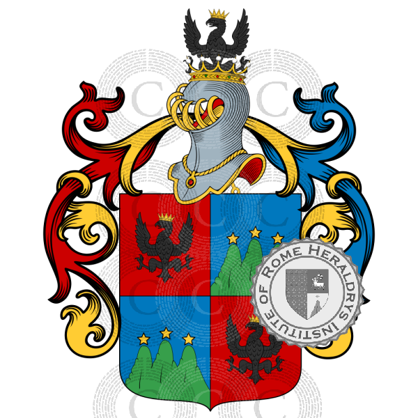 Coat of arms of family Tessariis, Tessari, Tessari de benedetti