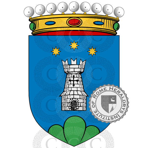 Coat of arms of family Marrazzani Visconti