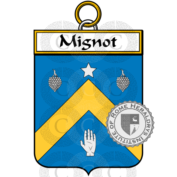 Escudo de la familia Mignot   ref: 886725